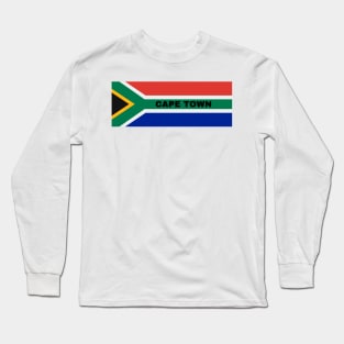 Cape Town City in South African Flag Long Sleeve T-Shirt